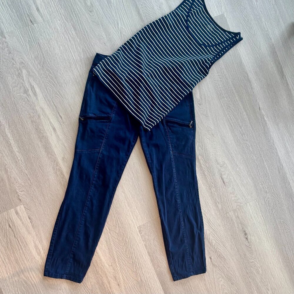 WHBM The Skinny Ankle Pant - Navy, Size 4